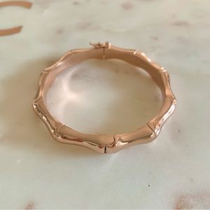 Rustic Cuff Bamboo Metal Bracelet